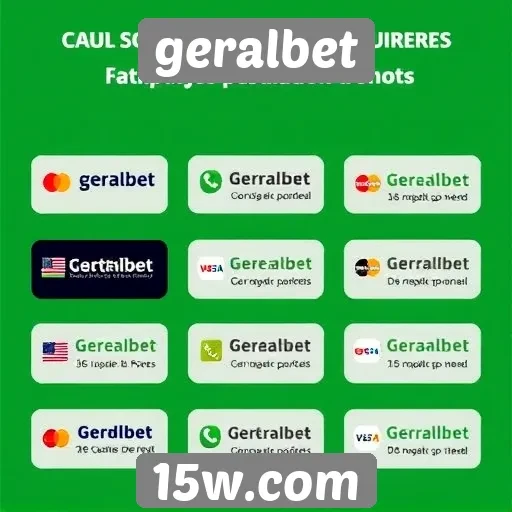 Comparativo de métodos de pagamento no Geralbet